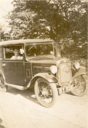 Photograph of Austin 7 Saloon purchased in 1935