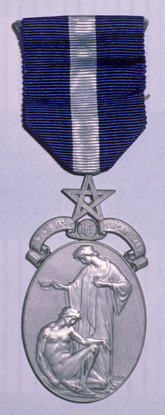 Photograph of Masonic medal - Freemasons Hospital