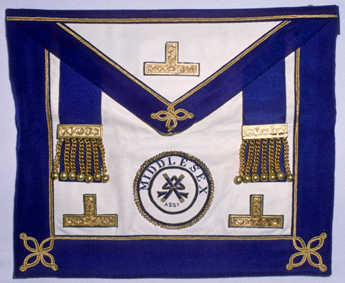 Photograph of Masonic apron - Middlesex Assistant